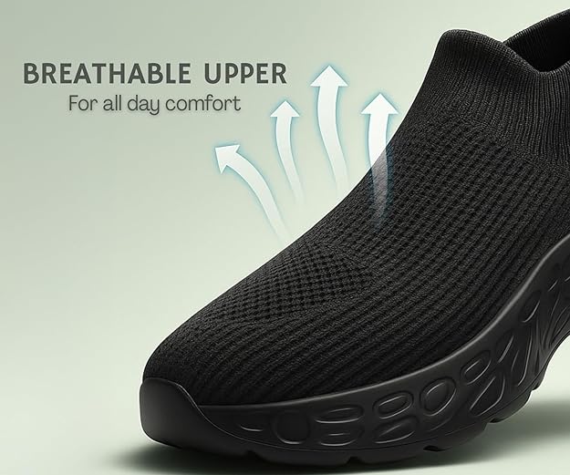 Walking Shoes For Men (Black) - Image 3