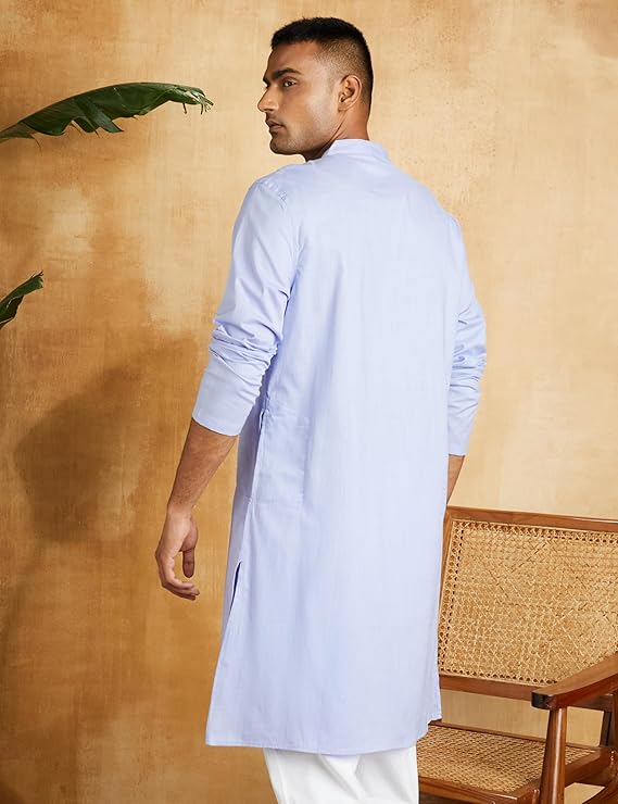 Men Kurta (Light Blue) - Image 3